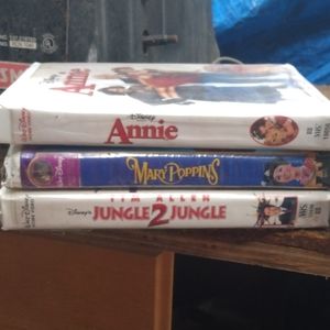 6 pack Bundle of VHS
